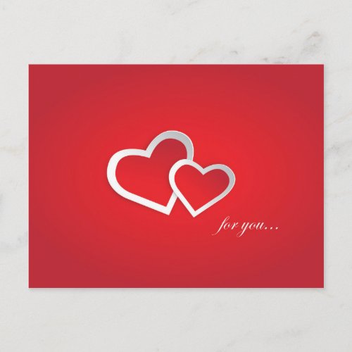 Beautiful Hearts With Text for lovers Postcard