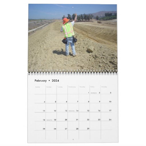 Beautiful Heavy equipment calendar Zazzle