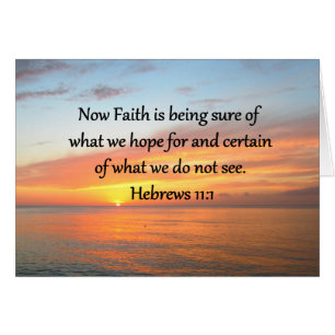 BEAUTIFUL HEBREWS 11:1 SUNRISE DESIGN CARDS
