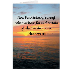 BEAUTIFUL HEBREWS 11:1 SUNRISE DESIGN CARDS