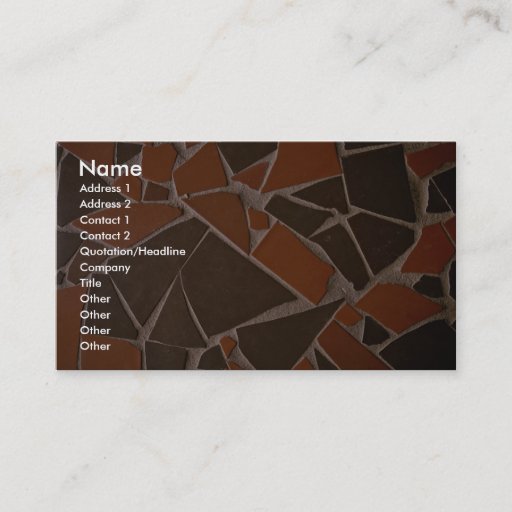 Customizable Beautiful Helter-skelter tile Business Card Templates