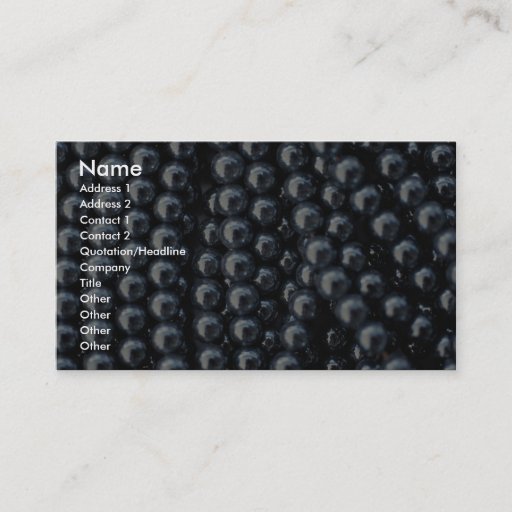 Customizable Beautiful Hematite beads on strings Business Cards