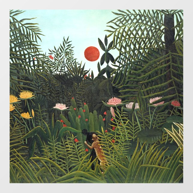 Beautiful Henri Rousseau's famous Virgin Forest Floor Decals (Front)
