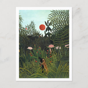 Beautiful Henri Rousseau's famous Virgin Forest Postcard