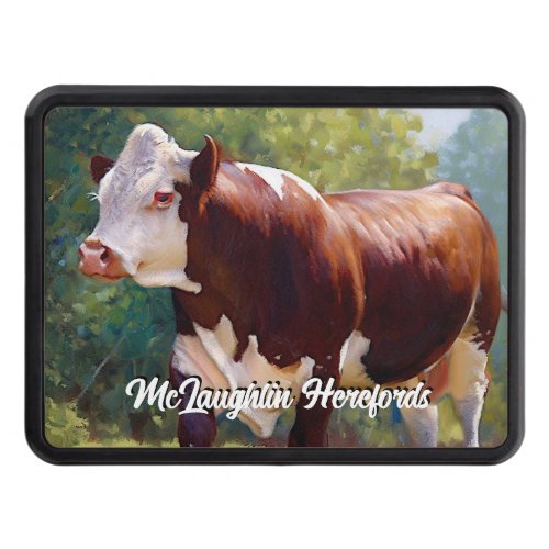 Beautiful Hereford Bull Hitch Cover