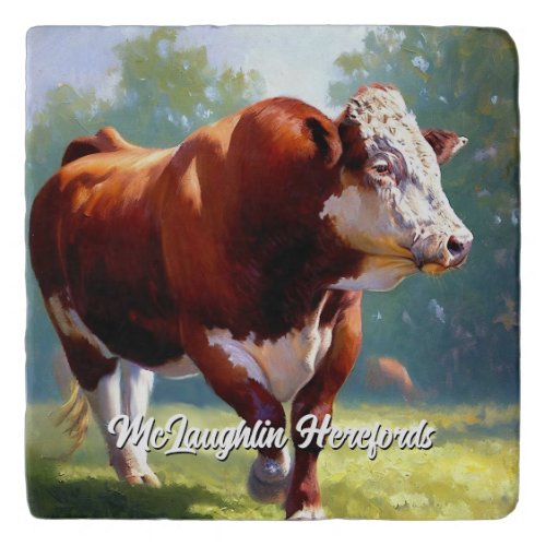 Beautiful Hereford Bull Trivet