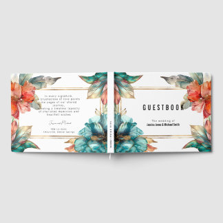 Beautiful Hibiscus Serenade Paradise Guest Book