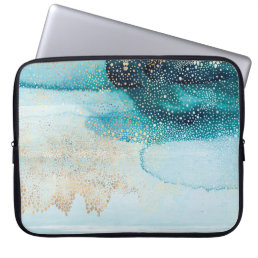 Beautiful high-resolution watercolor with abstract laptop sleeve