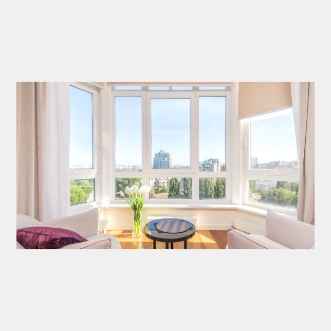Beautiful High Window With City Landscape