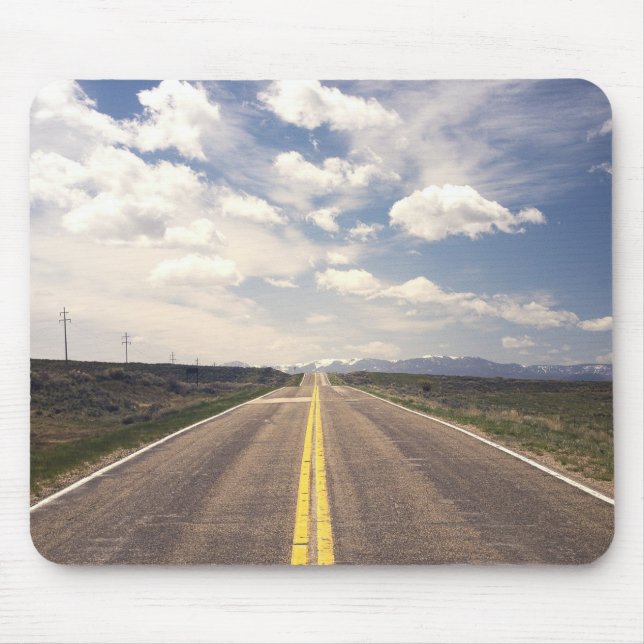 Beautiful highway scenery mouse pad (Front)