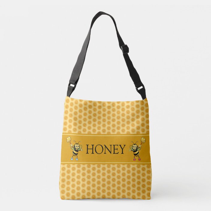 Beautiful honeycomb & bumble bees crossbody bag | Zazzle.com