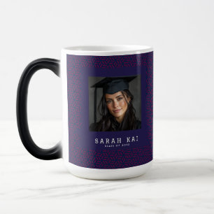 Beautiful Honeycomb Print Grandson Graduation Color Morph Mug
