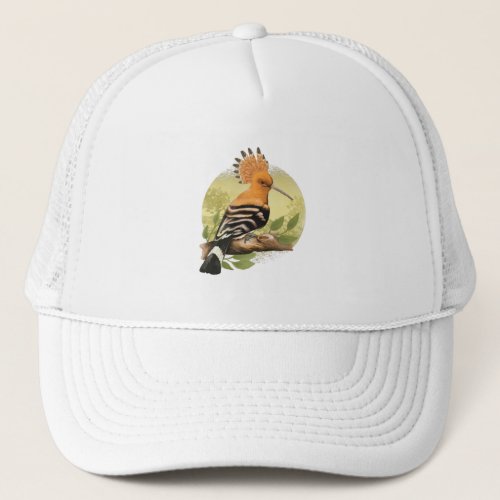 Beautiful Hoopoe For Ornithologists Trucker Hat