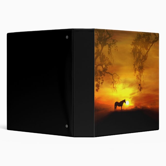 Beautiful Horse 3 Ring Binder Notebook (Background)