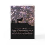 Beautiful Horse and Poem Sympathy Card Beautiful Horse and Poem Sympathy Card