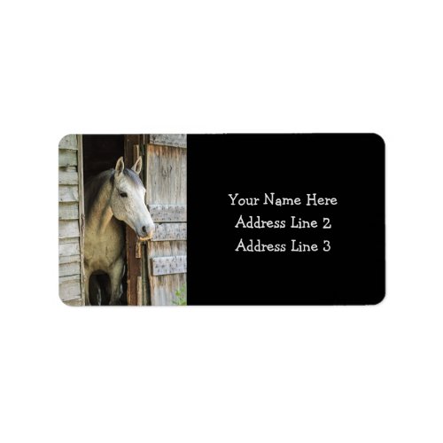Beautiful Horse and Rustic Barn Address Labels