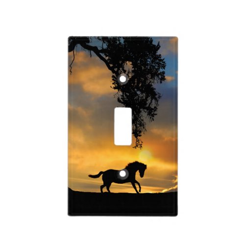 Beautiful Horse and Southwestern Sunset Light Switch Cover