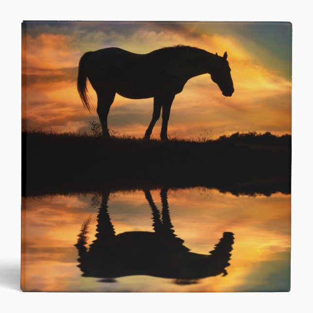 Beautiful Horse and Water 3 Ring Binder (Front)