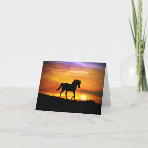 Beautiful Horse Art Blank Note Card