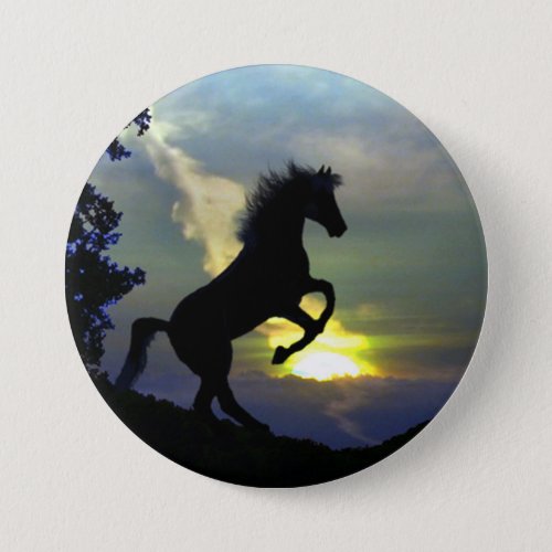 Beautiful Horse Art Button