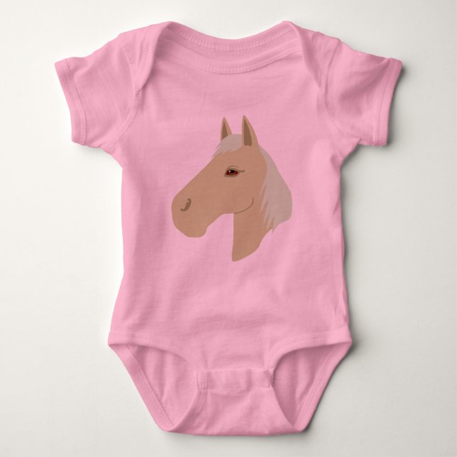 Beautiful Horse Baby Bodysuit (Front)