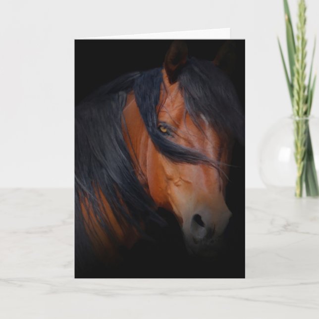 Beautiful Horse Birthday Card (Front)