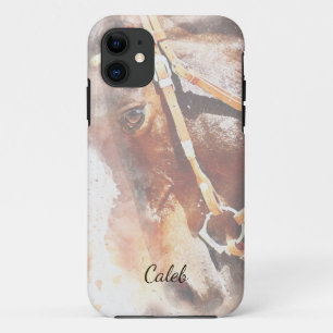 Beautiful Horse Customize Name iPhone 11 Case