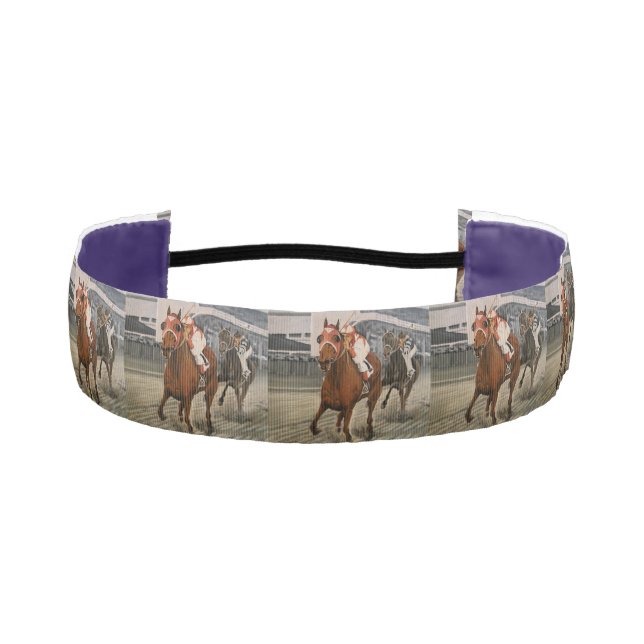 Beautiful Horse Delights Owners in Classic Race Athletic Headband (Front)