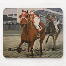 Beautiful Horse Delights Owners in Classic Race Mouse Pad