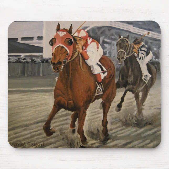 Beautiful Horse Delights Owners in Classic Race Mouse Pad | Zazzle