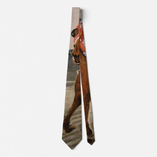 Beautiful Horse Delights Owners in Classic Race Neck Tie (Front)