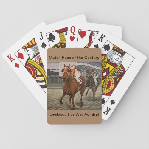 Beautiful Horse Delights Owners in Classic Race Poker Cards