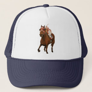 Beautiful Horse Delights Owners in Classic Race Trucker Hat