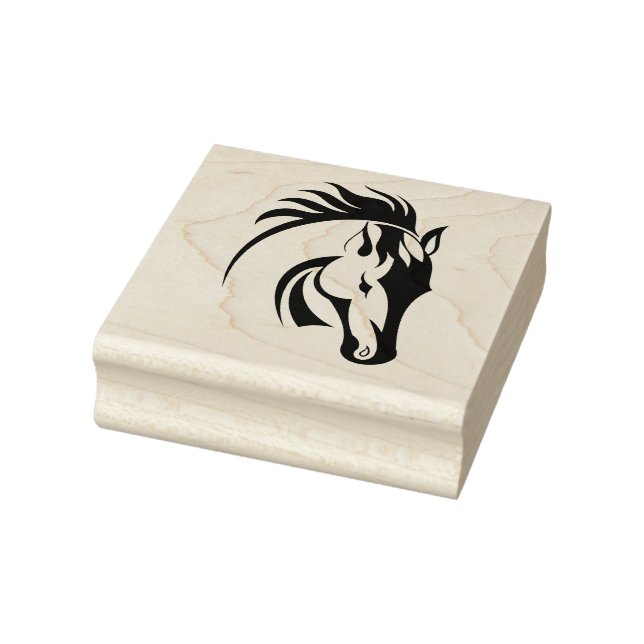Beautiful Horse Design Wooden Stamp (Stamp)