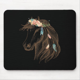 Beautiful Horse Hand Drawn Art For Animal Lovers Mouse Pad