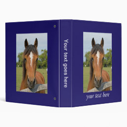 Beautiful horse head chestnut photo album, binder
