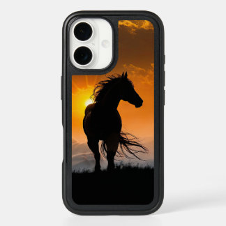 Beautiful Horse in the Sunset Phone iPhone 16 Case