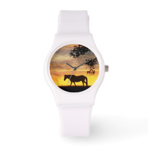 Beautiful Horse in the Sunset Watch
