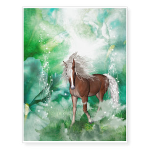 Beautiful horse in wonderland temporary tattoos