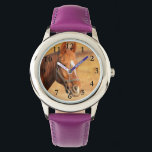 Beautiful Horse Kids Watch<br><div class="desc">Beautiful Horse Kids Watch. You can create your own personalized photo watches by adding a photo from your computer,  or add your own name or initial as a monogram. Perfect gift for those looking for something sharp and unique.</div>