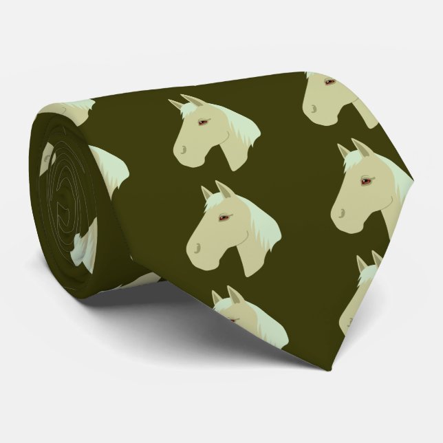 Beautiful Horse Neck Tie (Rolled)