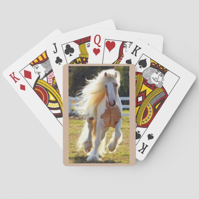 Beautiful Horse on a deck of cards (Back)