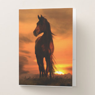 Beautiful Horse Pocket Folders