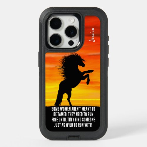 Beautiful Horse Rearing Some Women Quote iPhone 15 Pro Case