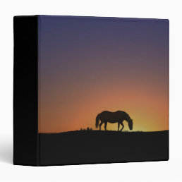 Beautiful Horse Silhouette Notebook Binder