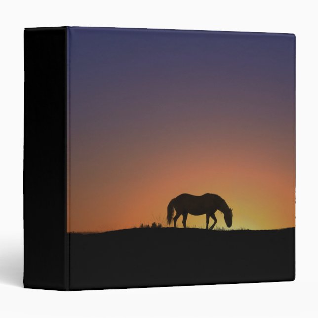 Beautiful Horse Silhouette Notebook Binder (Front/Spine)