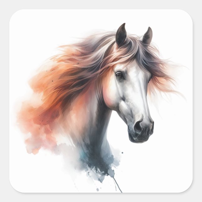 Beautiful Horse Stickers (Front)
