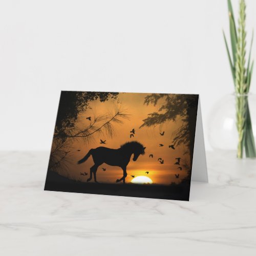 Beautiful Horse Sympathy Card