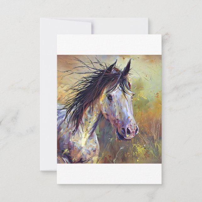 beautiful horse thank you card (Front)