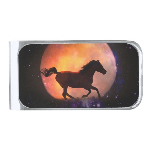 Beautiful Horse Themed Money Clip (Front)